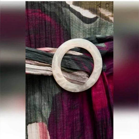 Zara Asymmetrical Multicolor Maxi Dress - Picture 5 of 7